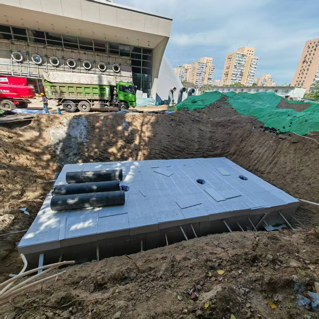 PP雨水收集模块承重多少吨？4种型号承重参数详解